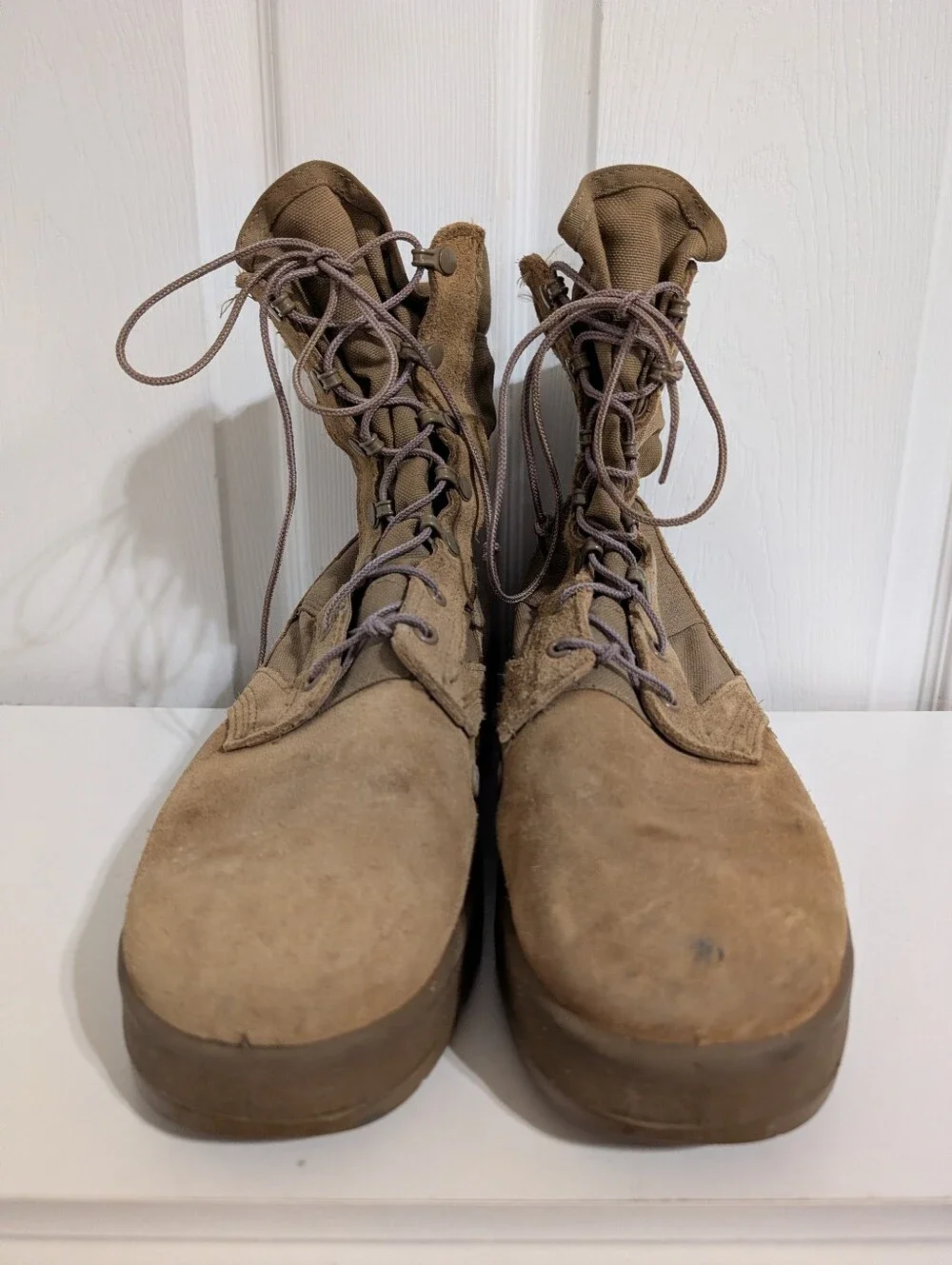 Vibram Hot Weather Army Combat Boots Coyote Sole Lace Up Size 10 Made in USA